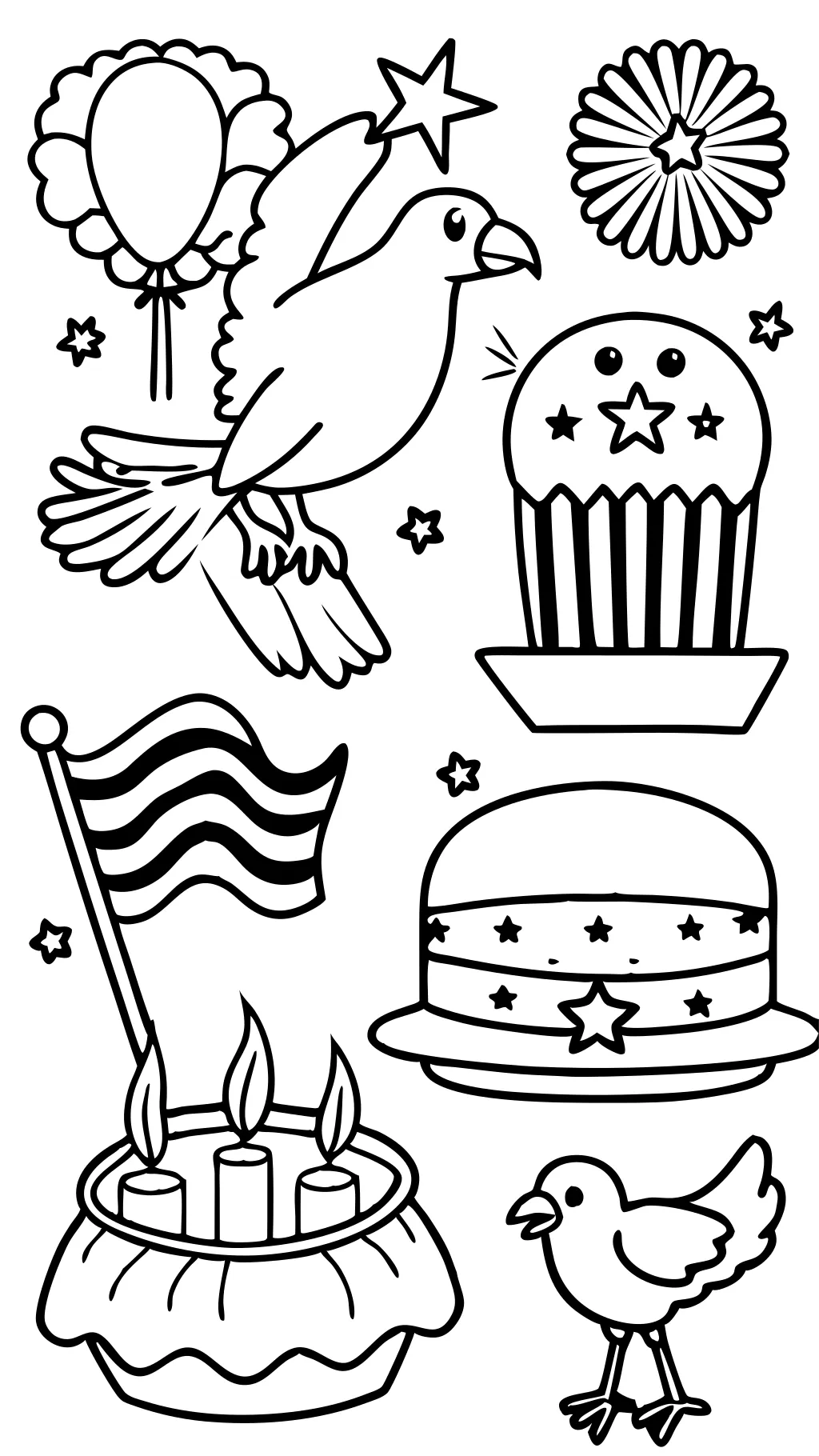 coloring pages 4th of july